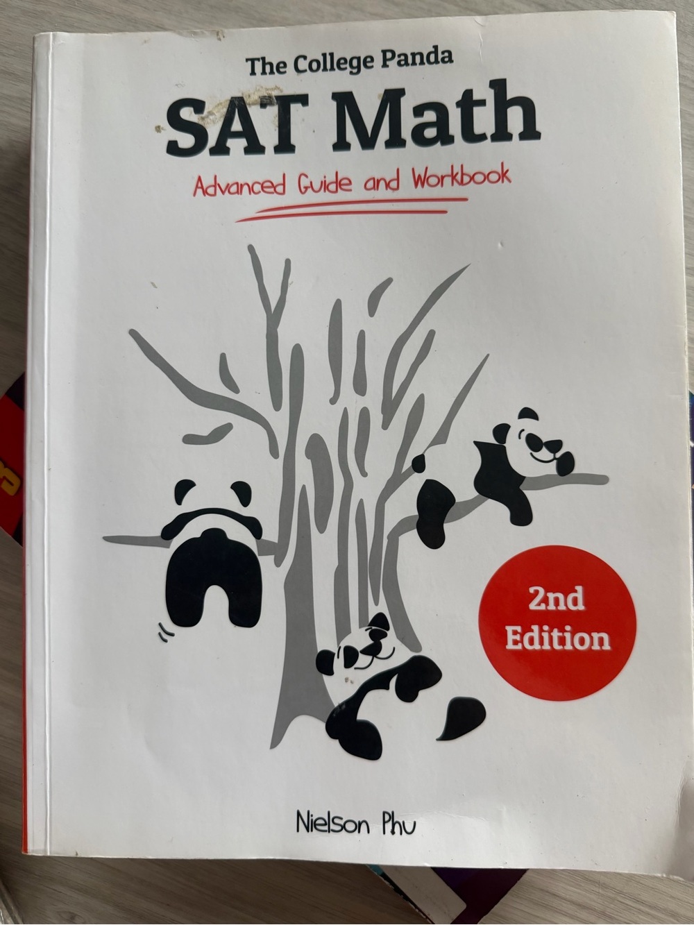 The College Panda SAT Math Advanced Guide and Workbook - White/Gray/Black
